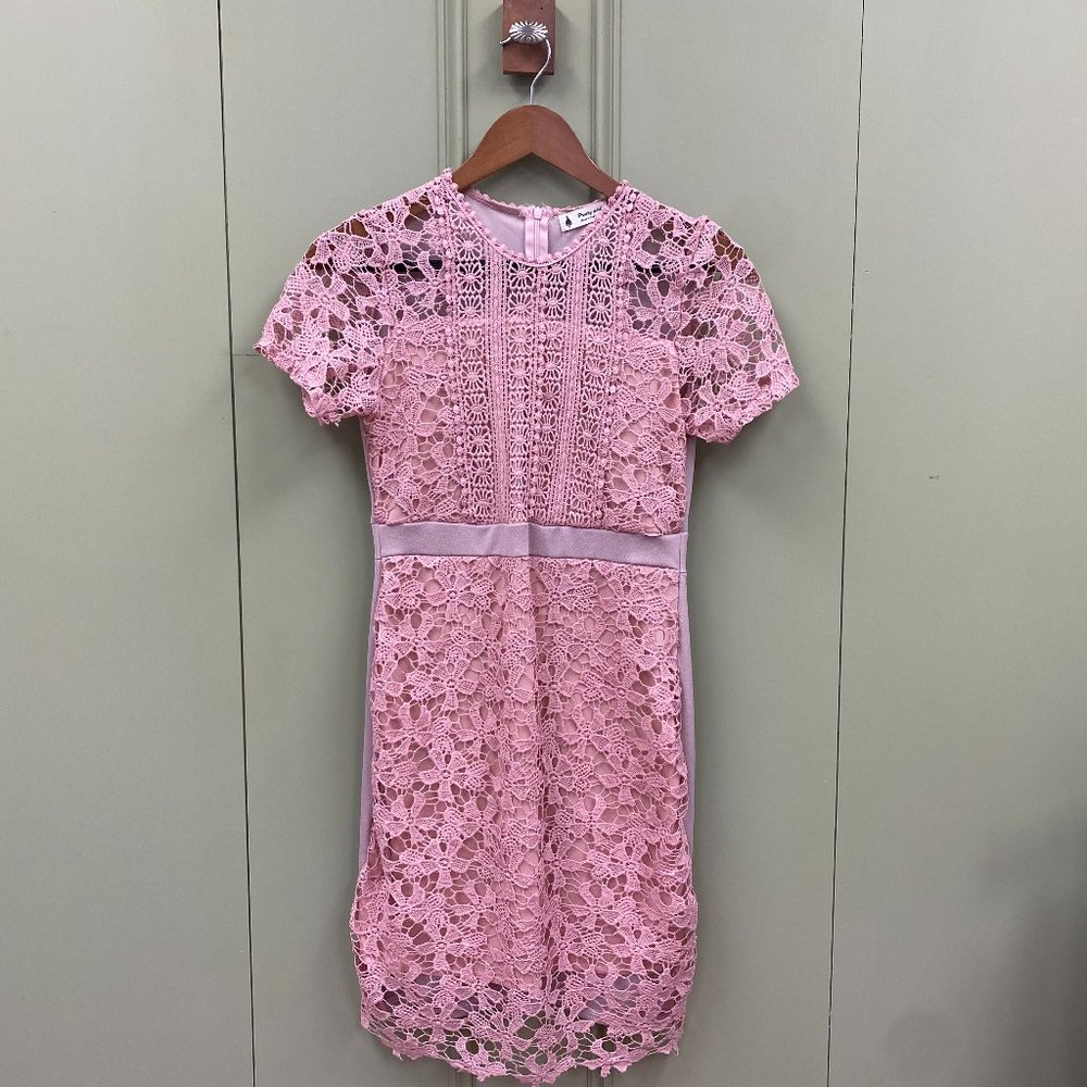 Pink Crochet Dress